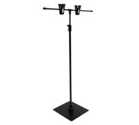 DIKACA Soporte para Carteles Publicitarios T Ajustable de Acero Inoxidable Exhibidor Retráctil para Posters y Banners Caballete Resistente para Tiendas y Supermercados Fácil Instalación