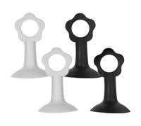 DIKACA Tope de Puerta de Silicona en Forma de Flor, Protector de Pared para Puertas Reducción de Ruido y Alta Flexibilidad, Pack de 4 Unidades para Uso Hogar