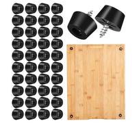 DIKACA Topes Antideslizantes para Muebles de PVC Tornillos 120 Unidades 15 X 12 X 08 CM Protectores para Patas de Sillas y Mesas Ideales para Electrodomésticos Cocina y Oficina