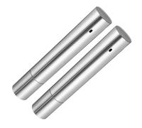 DIKACA Tubo Metálico para Certificados de Nacimiento 2 Piezas, Estuche Protector Cilíndrico 35 Cm X 2,8 Cm, Organizador Portátil Resistente para Documentos de Ñiño, Viajes y