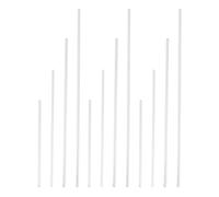 DIKACA Varillas de Vidrio Sólidas para Agitar Cabeza Redonda Agitadores Transparentes de 5 MM Set de 12 Piezas Tamaños Surtidos 150 MM 200 MM 250 MM 300 MM para Laboratorio y