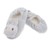 DIKACA Zapatillas Infantiles de Casa con Forma de Conejo Antideslizantes y Cálidas para Invierno y Uso Diario Hogar Escuela y Guardería Talla Color Gris