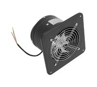 DIKAMAN Extractor de aire negro de 7 pulgadas, 50 W, industrial, de pared y ventana, for cocina y baño. Para baño y dormitorio