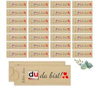 DIKARIYA 30 cajas de fieltro marrón para envolver chocolates, barras de chocolate, caja de regalo, confirmación, boda, comunión, cumpleaños, sin chocolate