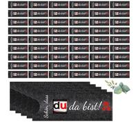 DIKARIYA 60er Schöne Dass Du Da Bist Chocolate Geschenke Grau Hülle für Chocolate Verpackung Chocolaoriegel Geschenkbox Gastgeschenke Konfirmation Hochzeit Kommunion Geburtstag, ohne Chocolate