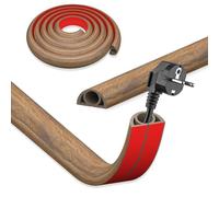 DIKARIYA Canaleta de cable Rauchholz autoadhesiva, 2CMx1M Flexible Pequeña Blanca Canaleta de cable para suelo al aire libre Puente de cable Flexible Cubierta de cable Canal de cable Fácil de cortar