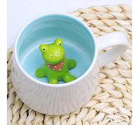DIKARIYA Taza de Café Rana 3D, Regalos Navidad para Mujer Originales, 350ML Divertida Taza de Té Cerámica 3D Animal Mañana Taza de Café Lindo Taza de Regalo Cumpleaños para Migos Niños Niñas Abuelas