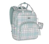 Dikaslon Mochila cambiadora para bebé, bolsa grande para mamá y papá con 19 bolsillos, espaciosas bolsas cambiadoras de pañales con alfombrilla, soporte para chupetes, correas para cochecito