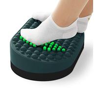 Dikdoc Reposapiés para debajo del escritorio en el trabajo, taburete de oficina en casa, masajeador otomano para aliviar la fascitis plantar, reposapiés de silicona suave, juguete antifatiga