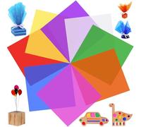 DIKEBAO 120 Hojas Láminas de Celofán Colores 31x31cm Papel de Celofán Transparente Colores Papel Celofán para Envolver Regalos Macetas Dulce para Manualidades Efectos Fotográficos Para Escuela Niños