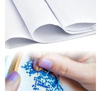 DIKEBAO 150x100cm Tela Aida 11 para Bordar Punto de Cruz - Tela Panama por Metros - Cañamazo para Hacer Punto Cruz