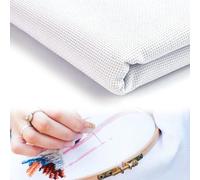DIKEBAO 150x100cm Tela Aida 14 para Bordar Punto de Cruz - Tela Panama por Metros - Cañamazo para Hacer Punto Cruz