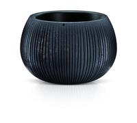 DIKEL Macetero Ø 20 cm, altura 16 cm | Sobremaceta con aspecto de hormigón de plástico duradero, resistente a la intemperie y a los rayos UV | Macetas para elegante decoración de jardín e interior |