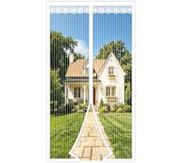 DIKER Mosquitera Puerta Magnetica mosquiteras para puertas 100x210cm cortina mosquitera puerta exterior Cierre Automático para dormitorio balcón sala de estar puerta de patio, Blanco