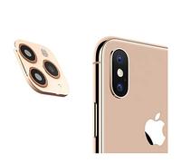 DIKKAR iPhone XR/X/XS/XS MAX Convertir a iPhone 11/11 Pro/11 Pro MAX Lente, Protector de Lente de Cámara para iPhone XR/X/XS/XS MAX,Cámara Mejorada Película de Vidrio Templado Antiarañazos
