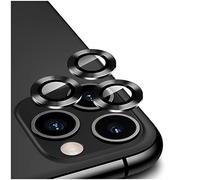 DIKKAR Protector de Lente de Cámara para iPhone 11 Pro/11 Pro Max,HD Vidrio Templado Aleación de Aluminio Pegatina Protectora de Cámara Negra,Película de Cubierta de Pantalla de Lente (Gris Espacial)