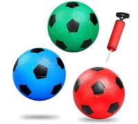 Dilabnda Pelotas de fútbol para niños de 16 cm, juguete deportivo, pelotas de fútbol suaves para mini porterías de fútbol, pelotas de infancia para neumáticos inflables (3 unidades)