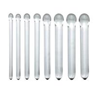 Dilatador de Cristal Uretra Tapón de Pene de Vidrio con Base, Catéter Corto Dilatadores de Tapón Uretral Masturbador para Hombres para Estimulación del Masaje de Próstata(11mm)