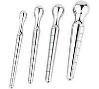Dilatador uretral de acero inoxidable - tapón de pene para juguetes sexuales SM - sonda y estimulador uretral - catéter uretral para masaje de próstata en hombres(L+XL)