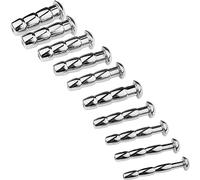 Dilatador Uretral Dilatadores Uretrales Huecos de Acero Inoxidable 6-15 mm SM Juguete Sexual Erótico Tapón para Pene Sondas Uretrales Masturbación Juguete Uretral(9mm)