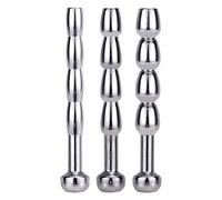 Dilatadores uretrales BDSMJOY, dilatador uretral hueco de acero inoxidable, juguetes sexuales para hombres, tapón para el pene, catéter, sonda uretral, estimulación prostática. (Φ5-6-7mm)