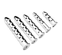 Dilatadores uretrales de acero inoxidable de 5 tamaños Catéter hueco para pene Tapón para pene Dilatador uretral Catéter Sondeo Estimulación uretral Masturbación del pene Cetro Príncipe Juguetes(XXL)