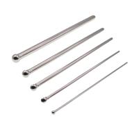 Dilatadores uretrales de acero inoxidable extralargos de 25 mm, tapón para el pene, sondas uretrales, catéter, estimulación uretral uretral, masturbación del pene, masaje, cetro príncipe(8mm)