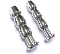 Dilatadores uretrales de acero inoxidable Tapón de pene hueco Sondas uretrales Catéter Sondeo Dilatador uretral SM Masaje de próstata Cetro Príncipe Masturbación Juguete sexual para hombres(10mm+12mm)