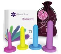 Dilatadores Vaginales Tamaño 1-4 (4 Piezas) - Dilatador Vaginal de Silicona Médica y Ejercitador Suelo Pélvico Más Efectivos para Bienestar Íntimo