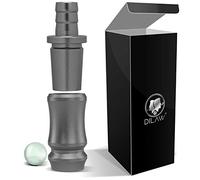 DILAW® SKITTO - Adaptador de manguera de aluminio para shisha 18/8, rectificado 18/8, 2 piezas, pipa de agua universal, aluminio Manyak, ópalo, color gris, cantidad: 1 unidad