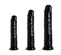 Dildo Analdildo de 3 Piezas Consolador Negro con Ventosa ara Hombres Y Mujeres Juguetes Sexuales Estimulador Del Punto G Consolador Realista Pene Falso Juguetes Sexuales Para Principiantes y Avanzados