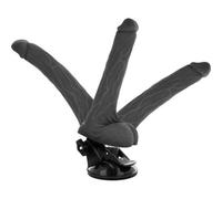 Dildo articulable con control remoto 18,5 cm - Negro