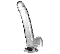 King Cock King Cock Clear 9" with Balls, Clear, 9 Zoll