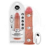 Dildo hiperrealístico con vibración y control remoto 20,5 cm