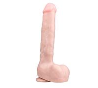 Dildo - Pene realista con bellota para Real Feel - PVC 100% suave sin ftalatos - Pene súper realista tanto al tacto como en forma, 29,5 cm - Dildo Realista Pene Cock Dong Masajeador con Potentes Vento