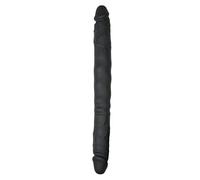 Dildo realista - Pene realista - Artículo fantástico para la masturbación - Consolador de silicona doble - Masajeador - Doble penetración con bellota