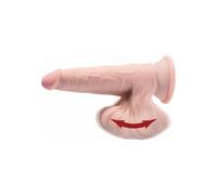 Dildo triple densidad y testículos oscilantes 15,2 cm