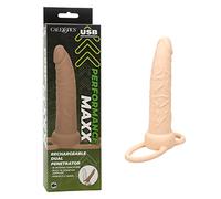 Dildos clásicos marca Calexotics Vibratore realistico strap on Rechargeable Dual Penetrator