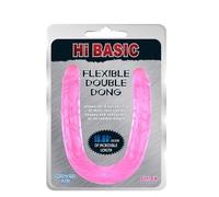 Dildos clásicos marca Chisa Novelties Fallo doppio Flexible Pink