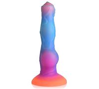 Dildos clásicos marca Creature Cocks Glow-in-the-dark Silicone Alien Dildo