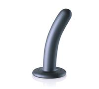 Dildos clásicos marca OUCH! Dildo vaginale con ventosa Smooth G-Spot Dildo 5'' / 12 cm Gun Metal