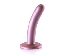 Dildos clásicos marca OUCH! Dildo vaginale con ventosa Smooth G-Spot Dildo 5'' / 12 cm Rose Gold