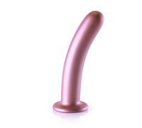 Dildos clásicos marca OUCH! Dildo vaginale con ventosa Smooth G-Spot Dildo 7'' / 17 cm Rose Gold