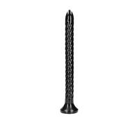 Dildos clásicos marca OUCH! Fallo anale con ventosa Swirled Anal Snake 16''/ 40 cm Black