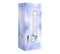 Dildos clásicos marca S Pleasures Crystal CENTAURI es un dildo de vidrio transparente con aspecto realista diseñado para la estimulación tanto anal como vaginal