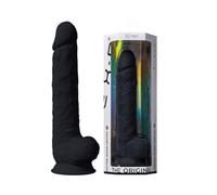 SILEXD Model 15" XXL - Consolador Realista de Silicona Premium SILEXPAN - Doble Densidad - Tecnología Termorregulable - Base de Ventosa XXL - Impermeable IPX8 - Color Negro - 38 cm