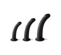Dildos clásicos marca VIRGITE - SHE HAS THE POWER SET DE 3 DILDOS TALLA S/M/L NEGROS