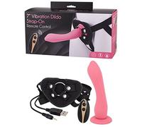 Dildos con arnés marca SEVEN CREATIONS SEVENCREATIONS 18.5 CM VIBRATION DILDO STRAP ON