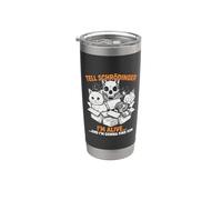 Dile a Schrödinger que estoy vivo y vengo por él Física Vaso térmico de acero inoxidable de doble pared