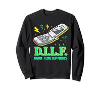DILF Damn I Love Flip Phones Vibes Retro Mobile Vibes Sudadera